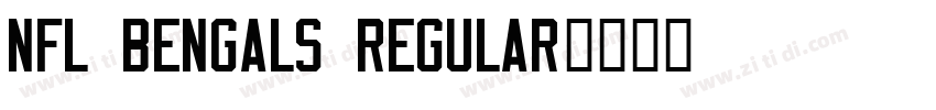 NFL Bengals Regular字体转换